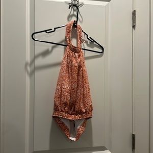 Orange going out halter top